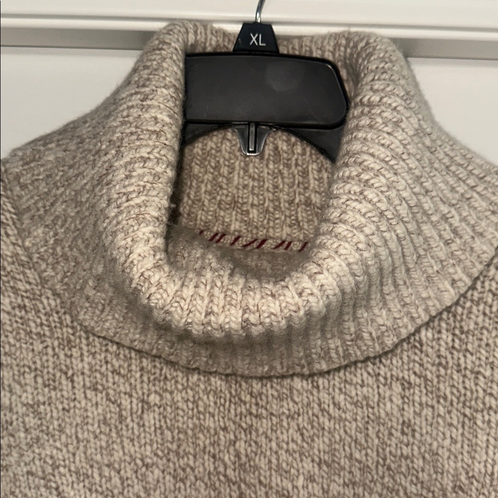 Banana Republic Heritage Wool Taupe Cowl Neck Sweater - Picture 3 of 10
